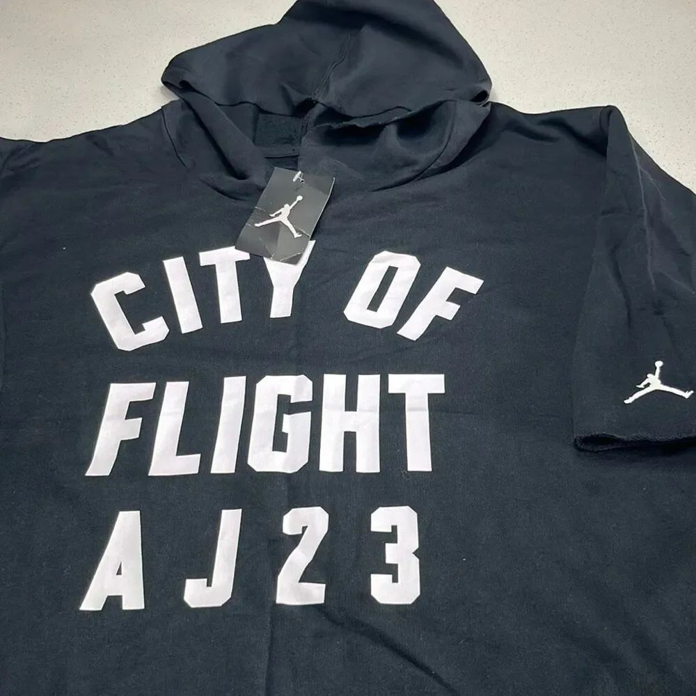 NWT Jordan Sportswear City of Flight AJ 23 Hooded Top T Shirt Mens 3XL